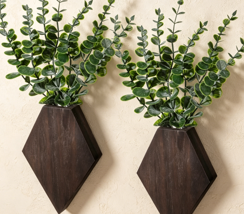 Hand-Woven Basket Hanging Planters (Set of 3)