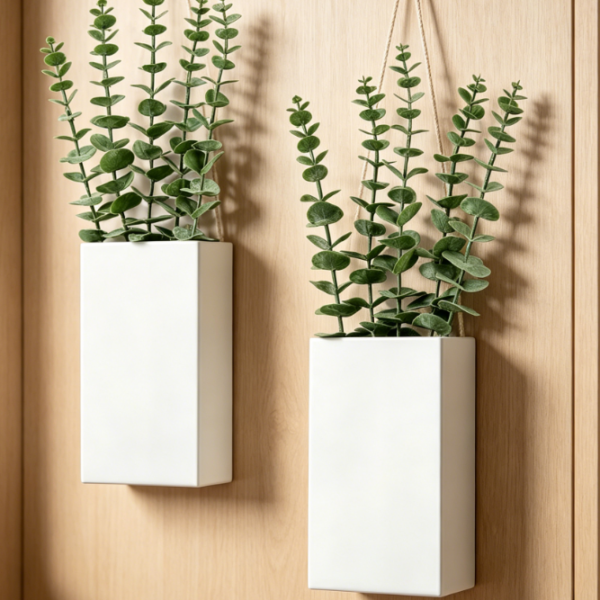 Faux Mandala Hanging Planters (Set of 2)