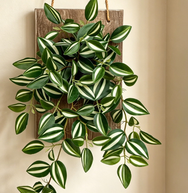 Natural Wood-Tone Hanging Planters (Set of 2) - Image 2