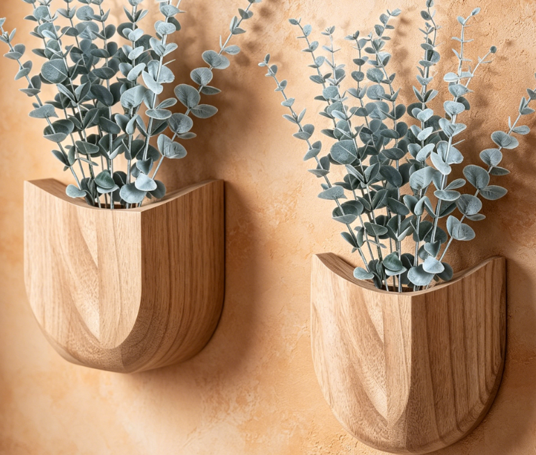 Gold Hanging Planters (Set of 2) - Image 2