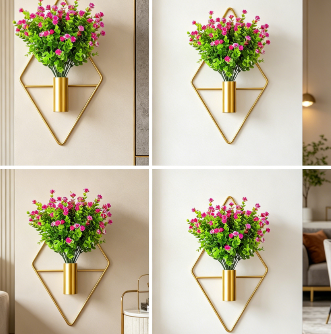 Braided Rope Faux Hanging Planters (Set of 2)